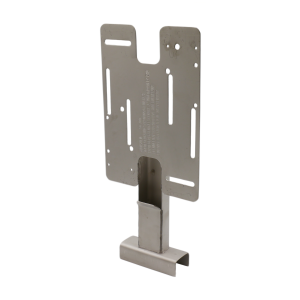 SB-100 Support Bracket with Hollow Profile for Cable, Stainless Steel, Vertical